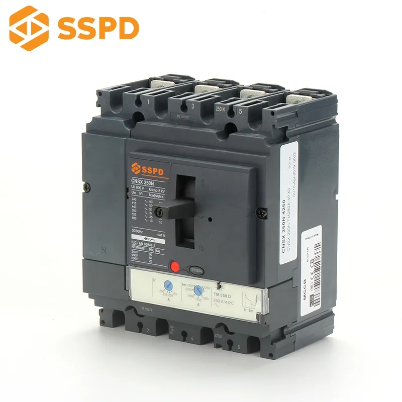NSX 250A 4P Rotary Handle Power Electrical Circuit Breaker Mccb