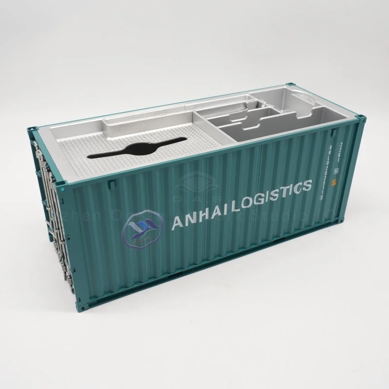 【LA】O.A.S. Modellus Fabricae Containerum, Scala 1:20, Container Navalis pro Logistica, HWL, Cista Custodiarum Adaptata, Modellus Containeris