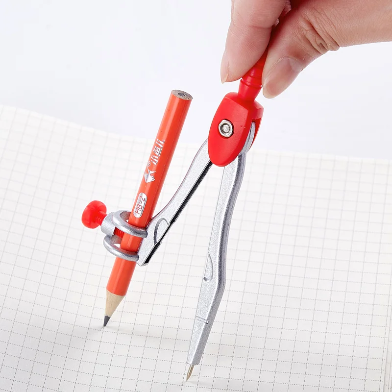 Набор металлических компасов профессиональный Компас для рисования с карандашом Школьный набор геометрическим рисунком осмотра 7 шт.