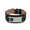 Black leather + steel-colored curved piece
