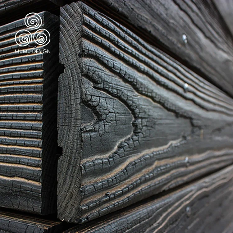 MUMU Новый Стиль Премиум уголь оптом 3D наружный интерьер уголь Рифленые деревянные стеновые панели