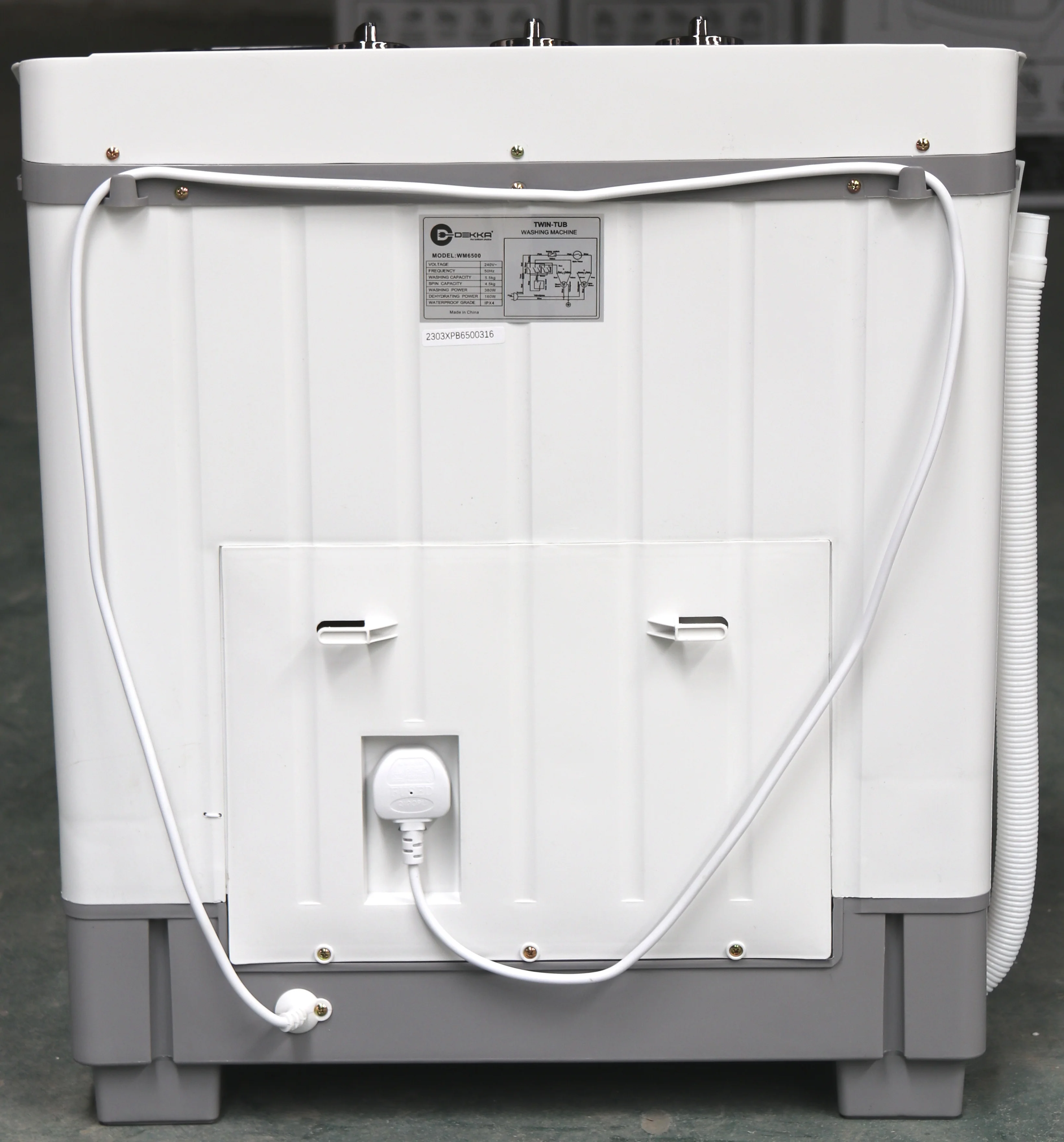 Electric 7kg Semi-Automatic Top-Loading Washer with English & German New Household & Hotel Use High-Efficiency Washing Machine