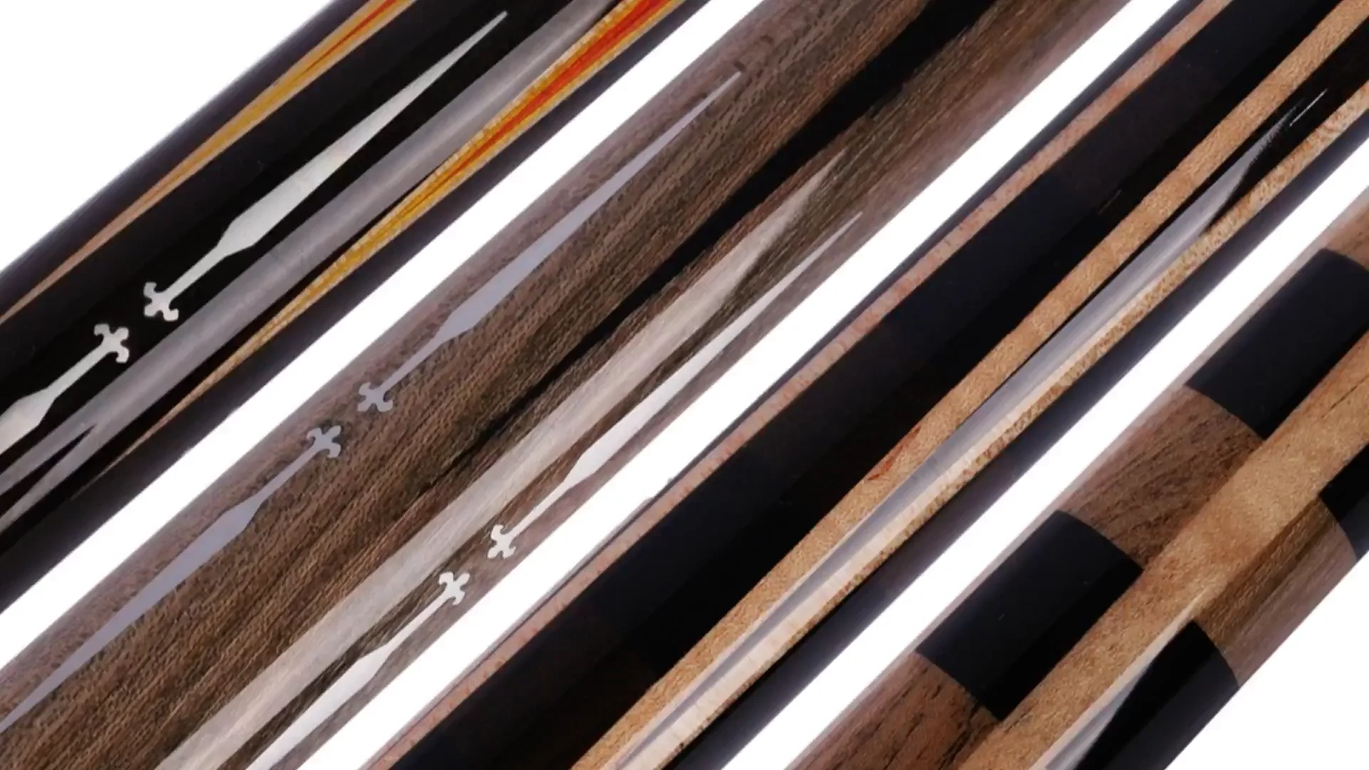 Cueelf Square Core Butt Rainbow Design Silver Diamond Ring Inlay ...