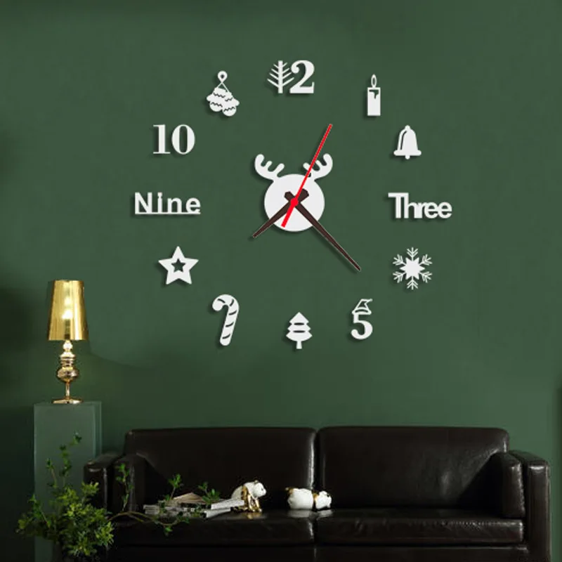 Cross Border Hot Selling Creative Acrylic 3D Wall Clock DIY Clock ...