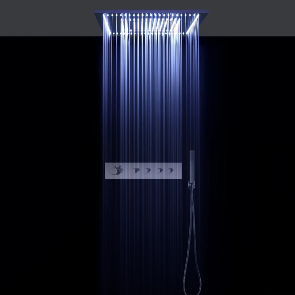 Luxury 304 Stainless Steel Ceiling Mounted Waterfall Shower Head ...