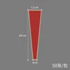 Rojo [línea dorada] 2*4*45cm 50 Uds/fondo