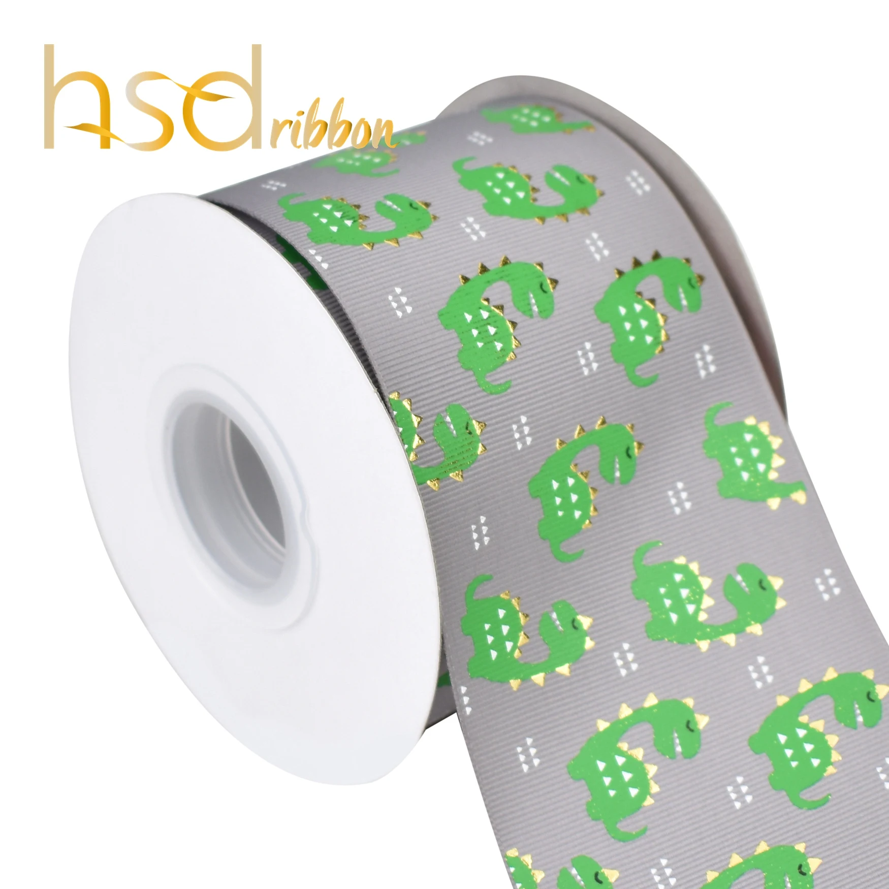 Wholesale HSDRibbon 3 inch 75MM dinosaur Series ink and foil