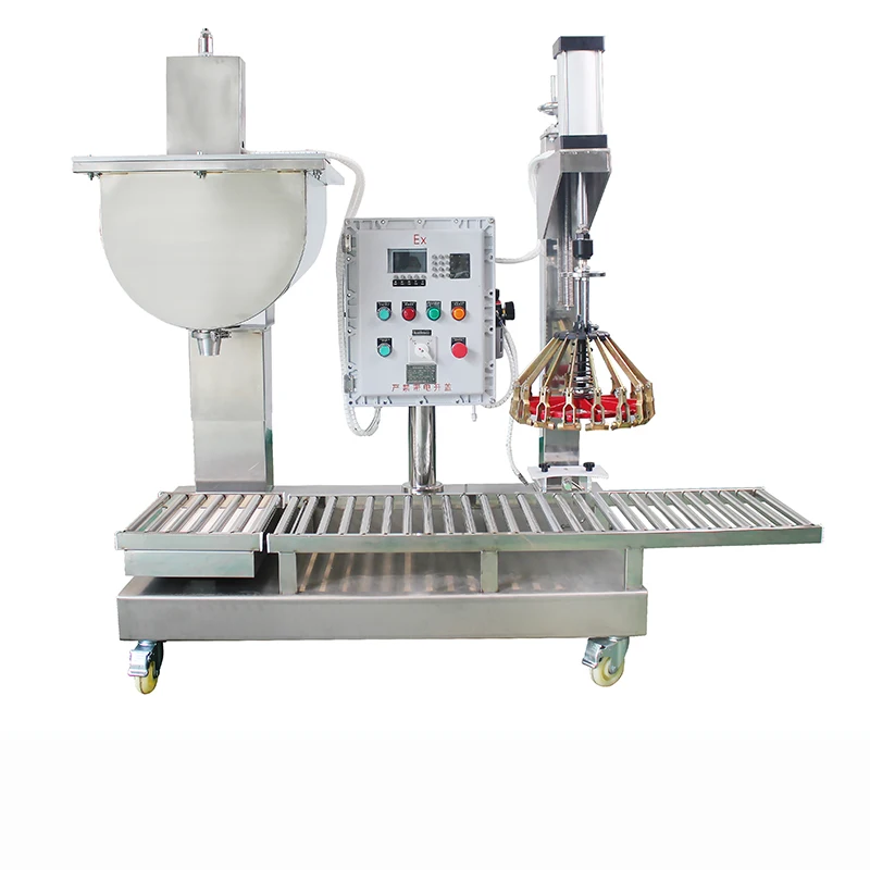 TEBAK 20L Filling Machine XSH-2 Semi Automatic Weighing Filler 20 L Resin Paint Filling Machine