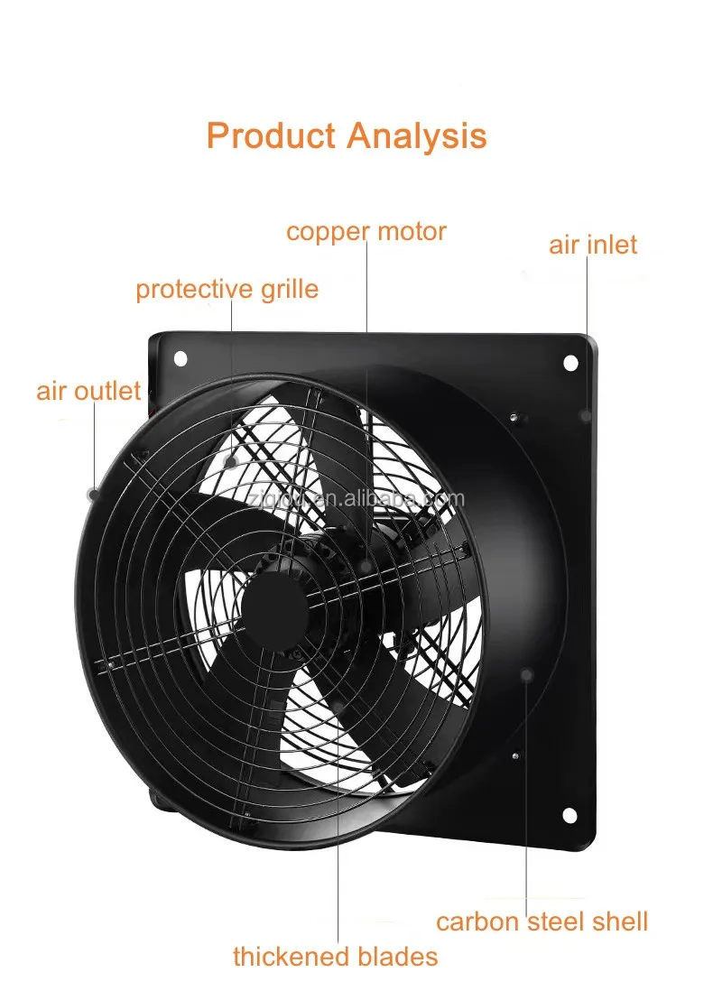 Axial Flow Fan, 250mm, 220V, Electric - detail 6