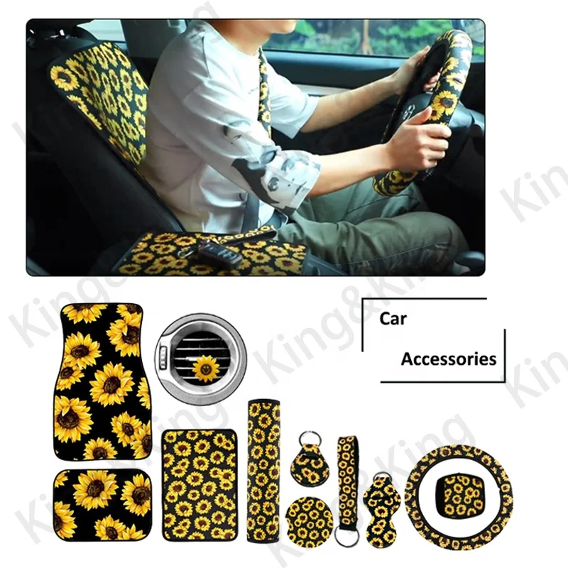 Customized Sublimation Car Accessories Antislip Floor Car Mats