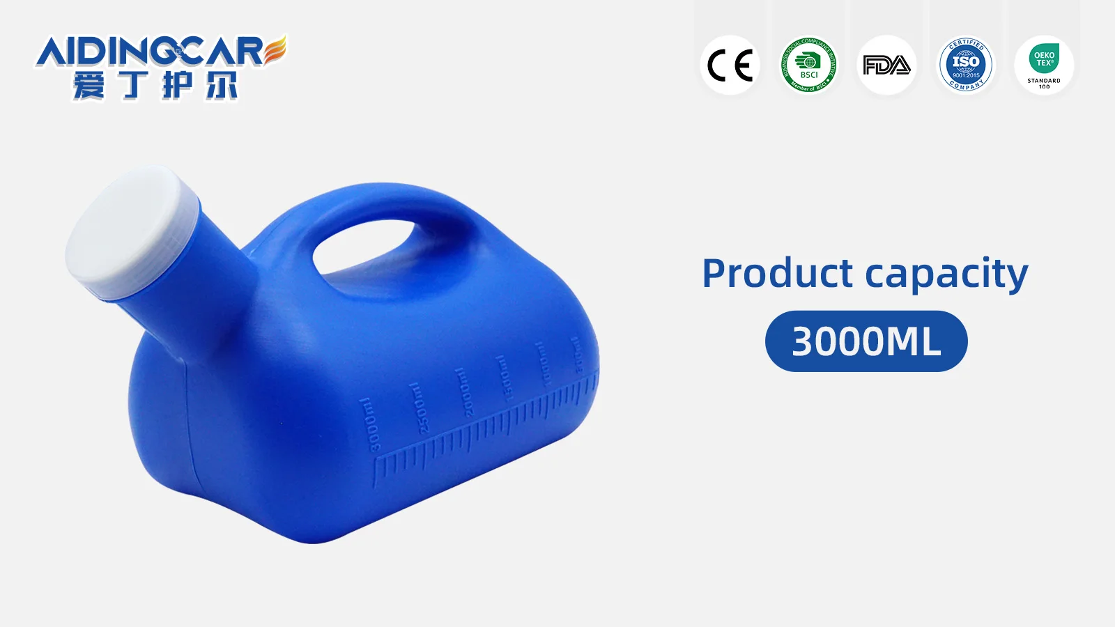 Wholesale Modern Plastic Home Care Men's Urinal Bottle Spill Proof Reu - product detail 1