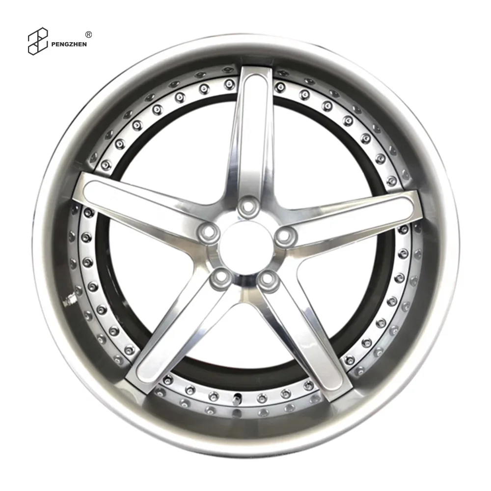 Pengzhen Deep Dish 5-Star Silver Rims for Mercedes Benz - 17 to 24