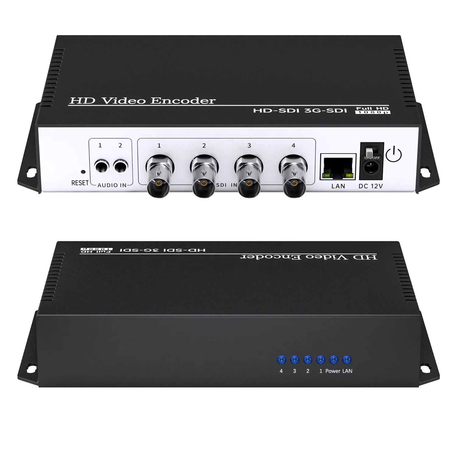 4 Channel 4K SRT RTMP RTSP UDP 4in1 3G 6G SDI Video Capture Box Card Encoder Transmitter Live Broadcast IPTV