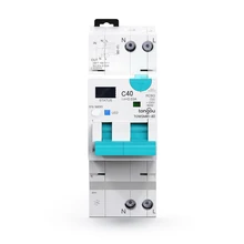 TONGOU API 2P Type a Smart RCBO WIFI Connected Adjustable Residual Current 6ka High Breaking Capacity DIN Rail Current Leakage