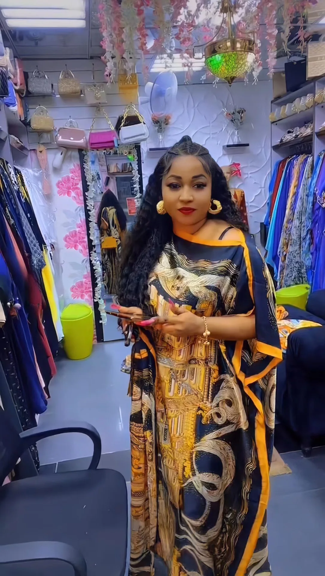 Plus Size African Dresses Women Bohemian Silk Print Long Dress With Scarf Summer Muslim Ladies Traditional Kenya African Dress Plus Size African Dresses Women Bohemian Silk Print Long Dress With Scarf Summer Muslim Ladies Traditional Kenya African Dress