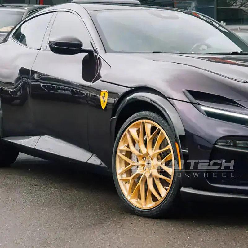 XL Champagne Gold 1-Piece Forged Monoblock Rims 5x112 5x114.3 5x127 Car Aluminum Alloy Wheels for bmw audi Mercedes Custom Wheel - Image 1