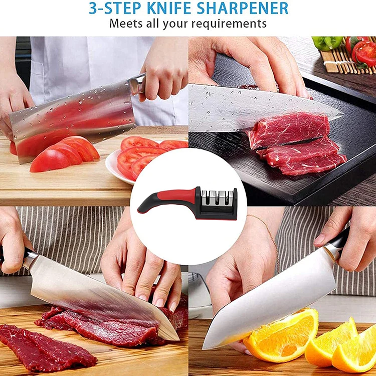 Afilador De Cuchillos 3 Stage Knife Sharpener Machine Sharpener Knife ...