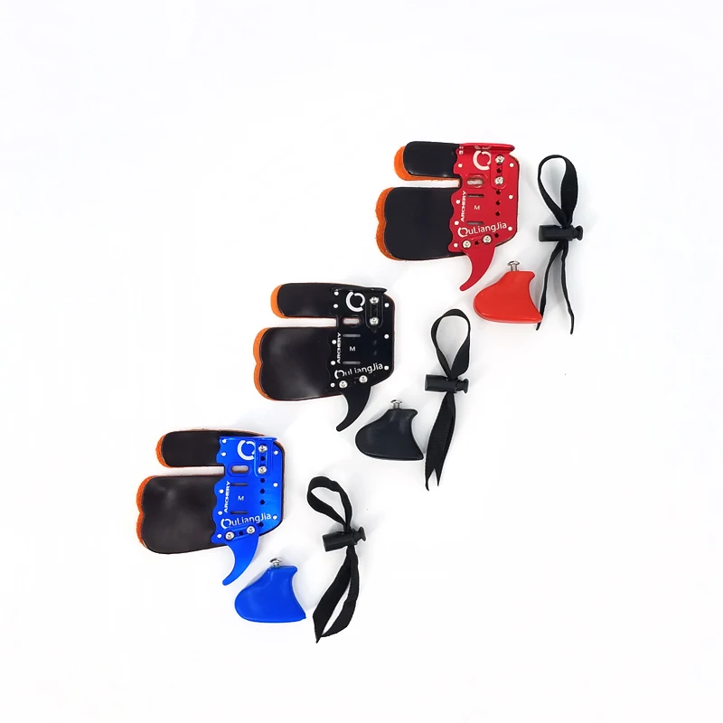 Простая кожаная защитная накладка на палец для стрельбы из лука