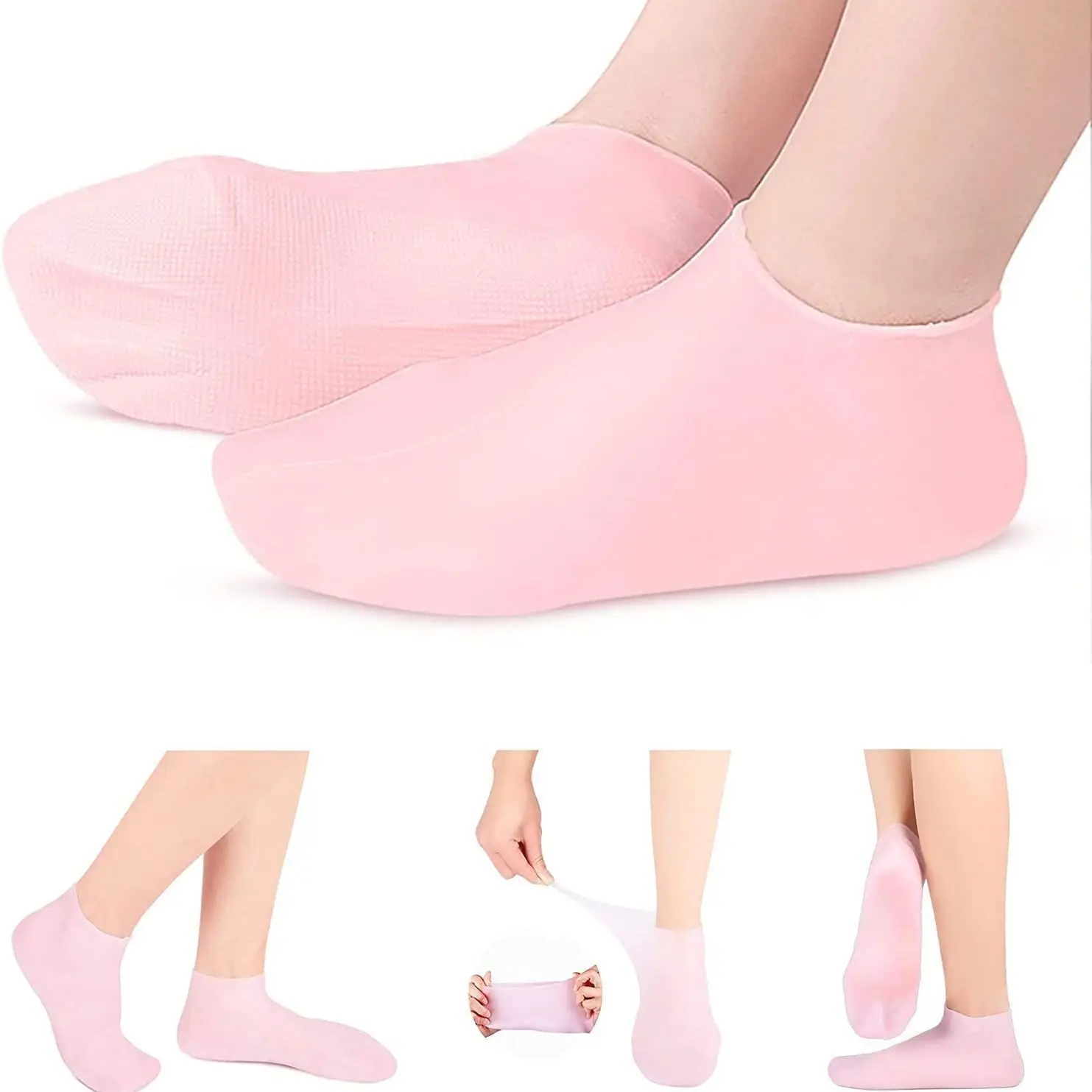 Hot Selling Silicone Moisturizing Socks Foot Care Softening Dry Cracked ...