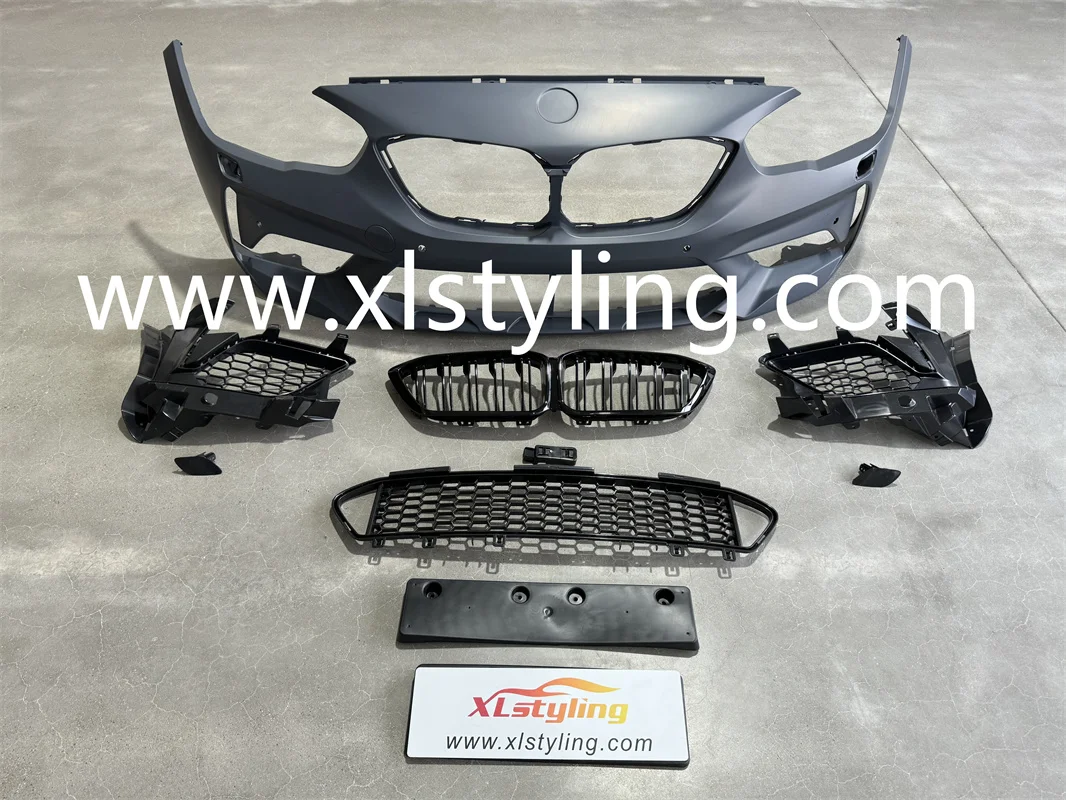 XLstyling PP Material M2 Front Bumper Body Kit for BMW 1 Series F21 F20 LCI 2015-2019 118I 120I 125I M14I