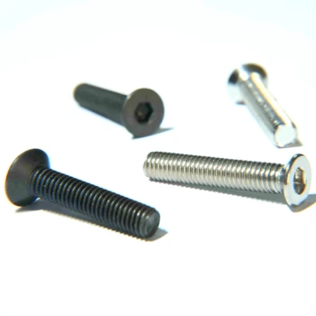 Wholesale Carbon Steel Countersunk Hexagonal Machine Screw Inch & Metric Measurement System Iron Material