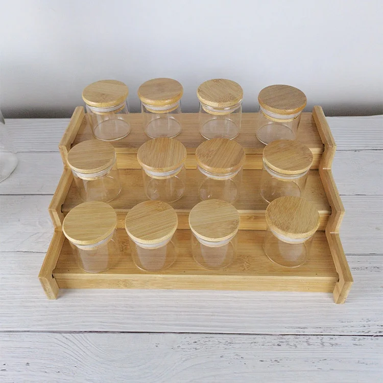 12 pcs 100ml Spice Jar Set Christmas Glass Jar with Spice Rack.jpg