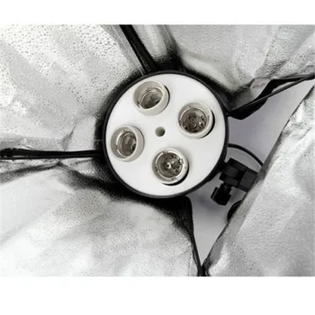 Softbox With 4 Bulbs E27 with Cable 2.5M 50x70cm E27 Bulb Lamp Universal Softbox for Jewelry detail image