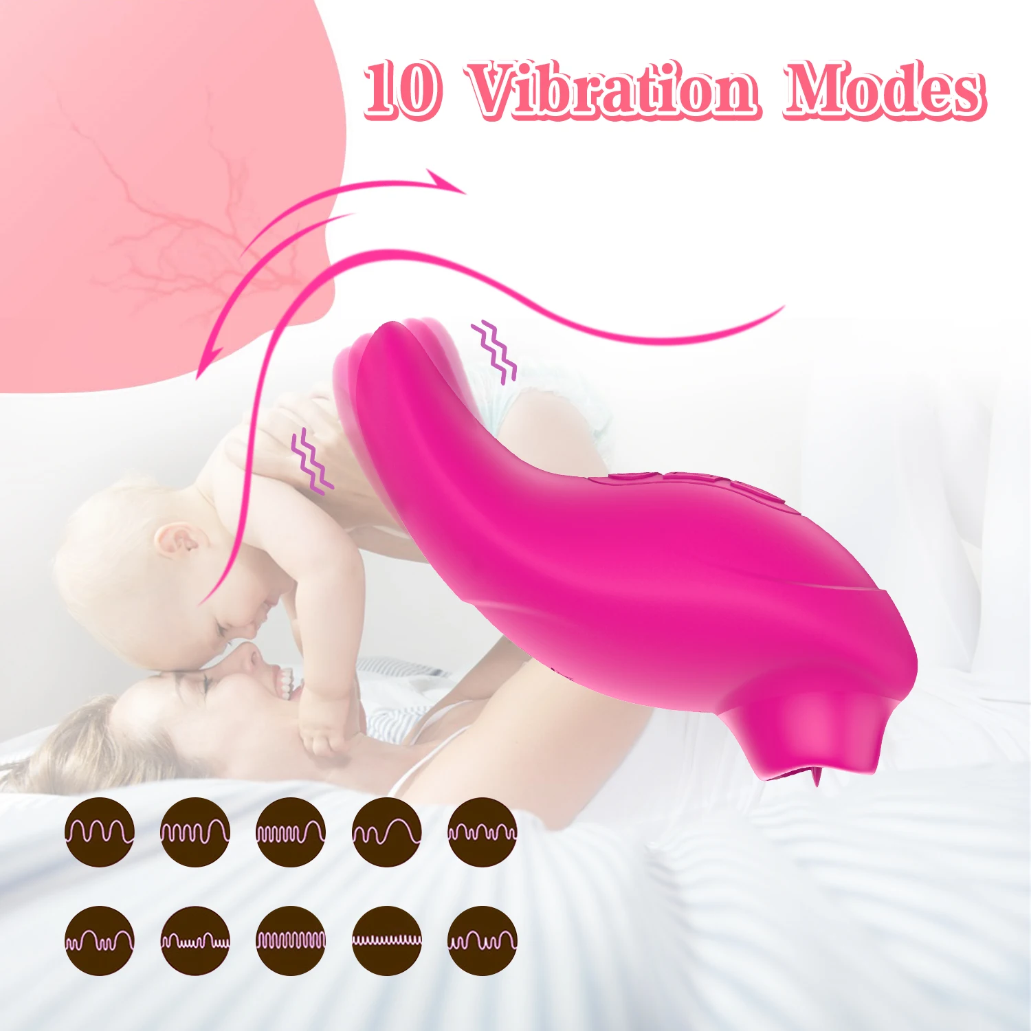 Women's G-Spot Licking and Vibrating Vibrator Silicone Sex Toys with Nipple Vagina Clip Adult Toy for Female Wholesale Factory