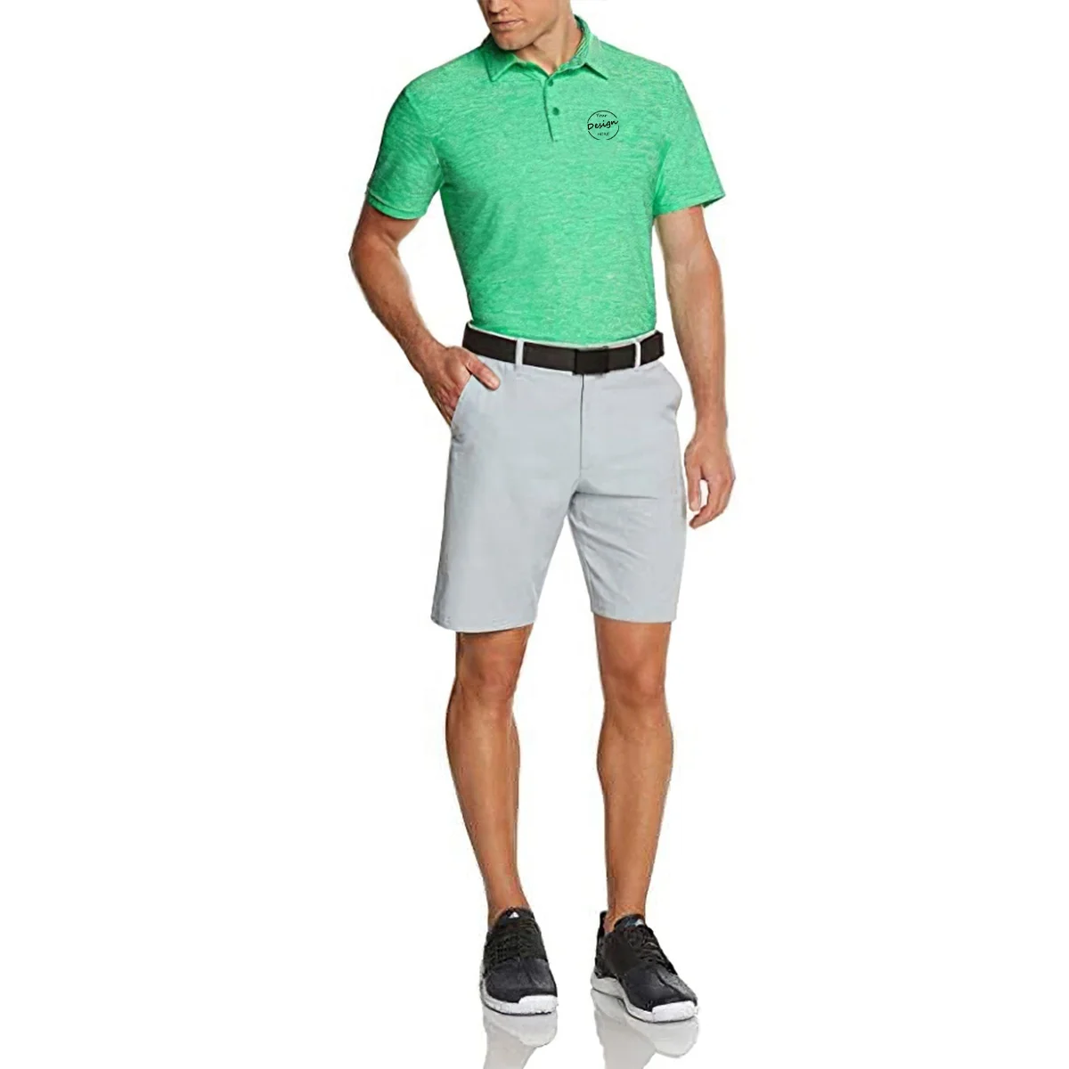 Men’s Summer Cool Feeling Ice Silk Short Sleeve Polo Shirt Business Causal Quick Dry Polo T Shirt Embroidery Polo Shirts