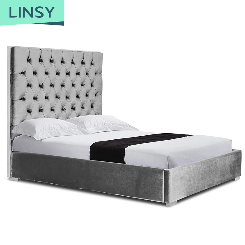 Linsy America Camas Modern набор мебели для спальни роскошная полноразмерная кровать с рамой хранения