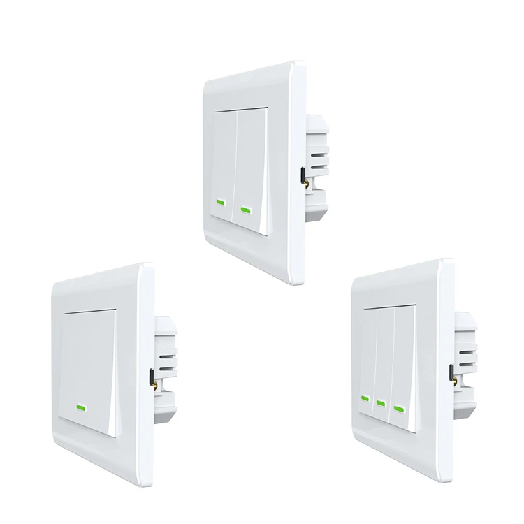 Настенный выключатель Tuya для умного дома ЕС/Великобритания 1/2/3