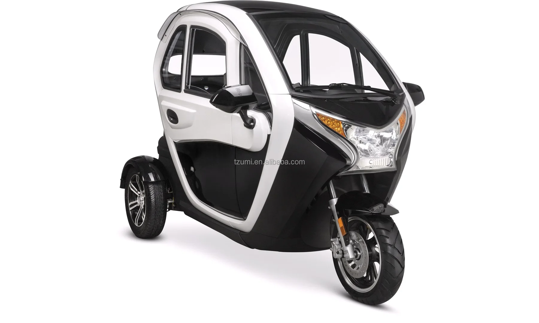 Eec 1.2kw Electric Tricycle Cabin Scooter Electric Scooter With Cabin ...