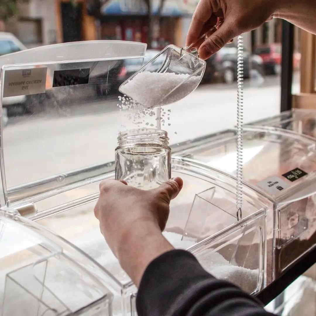 Прямая Заводская поставка контейнер для хранения пищевых продуктов конфет ложка пластиковая