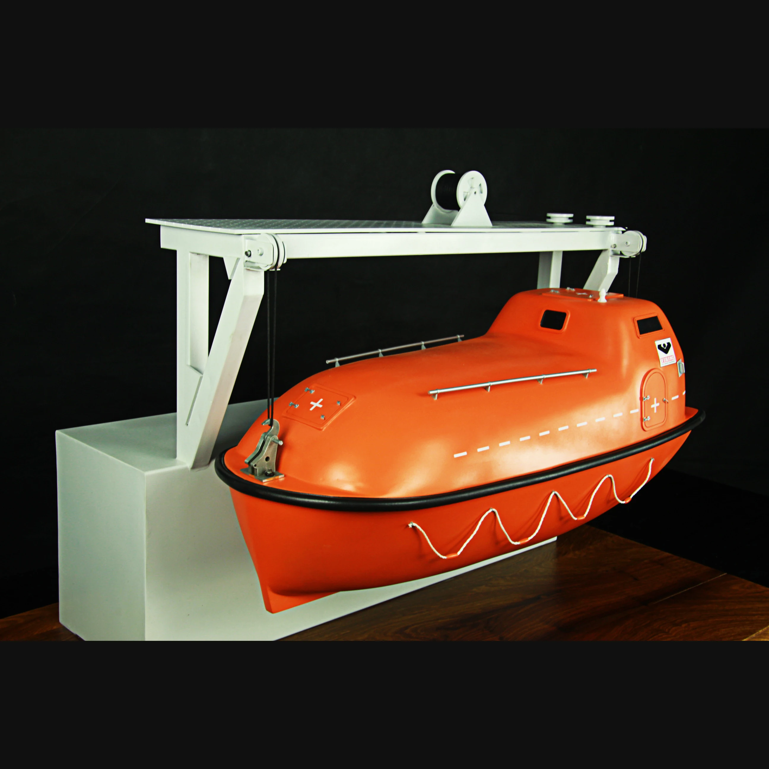 【N】O.A.S Customized 80cm Hanging Lifeboat Model Factory Boat Gift Handmade Ship Model with Flashing Feature