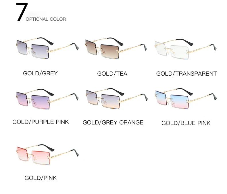 Vintage Sunglasses Rimless Fashion Sunglasses Newest 2021,2021 New