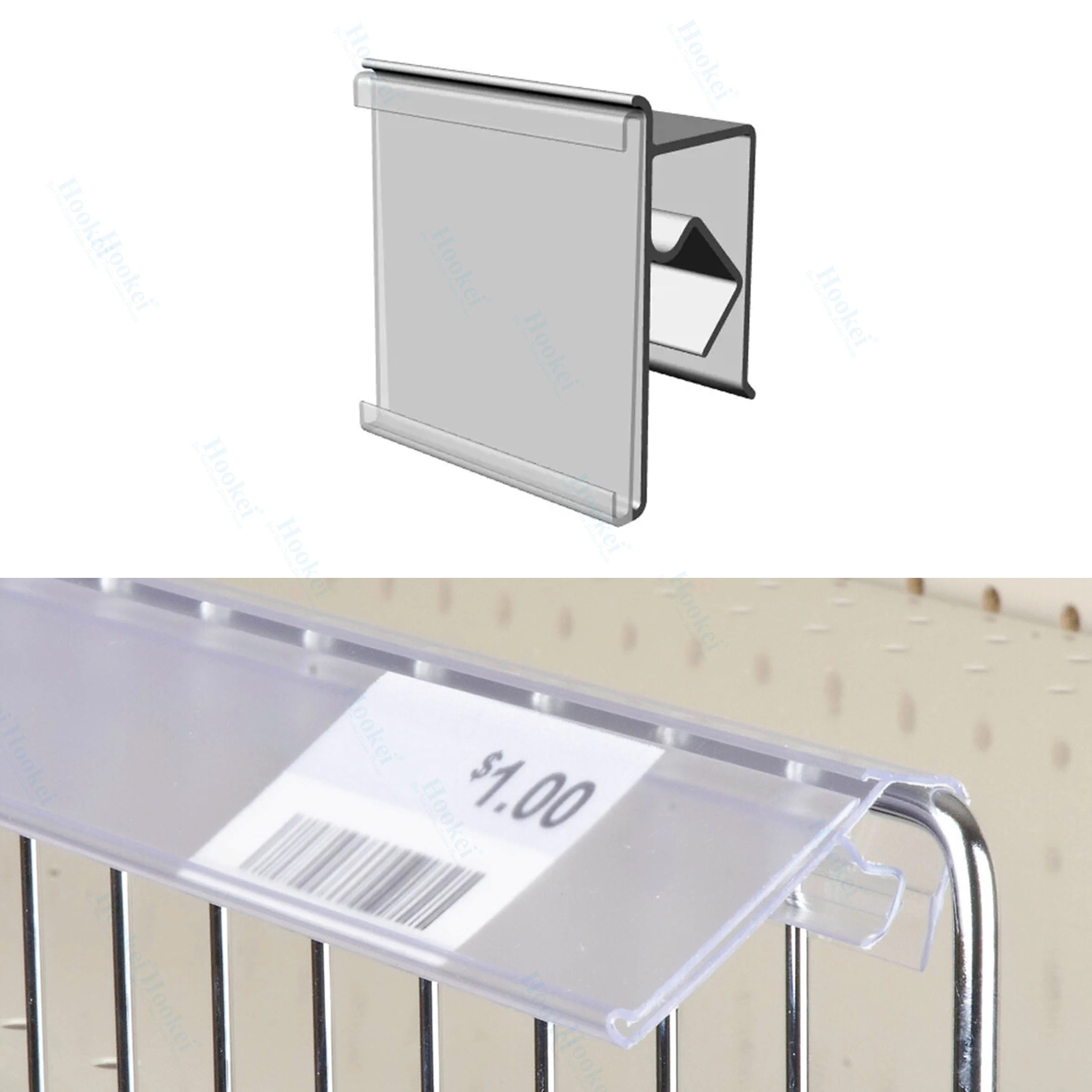 Shelf Label Holder Data Strip for Supermarket Freezer