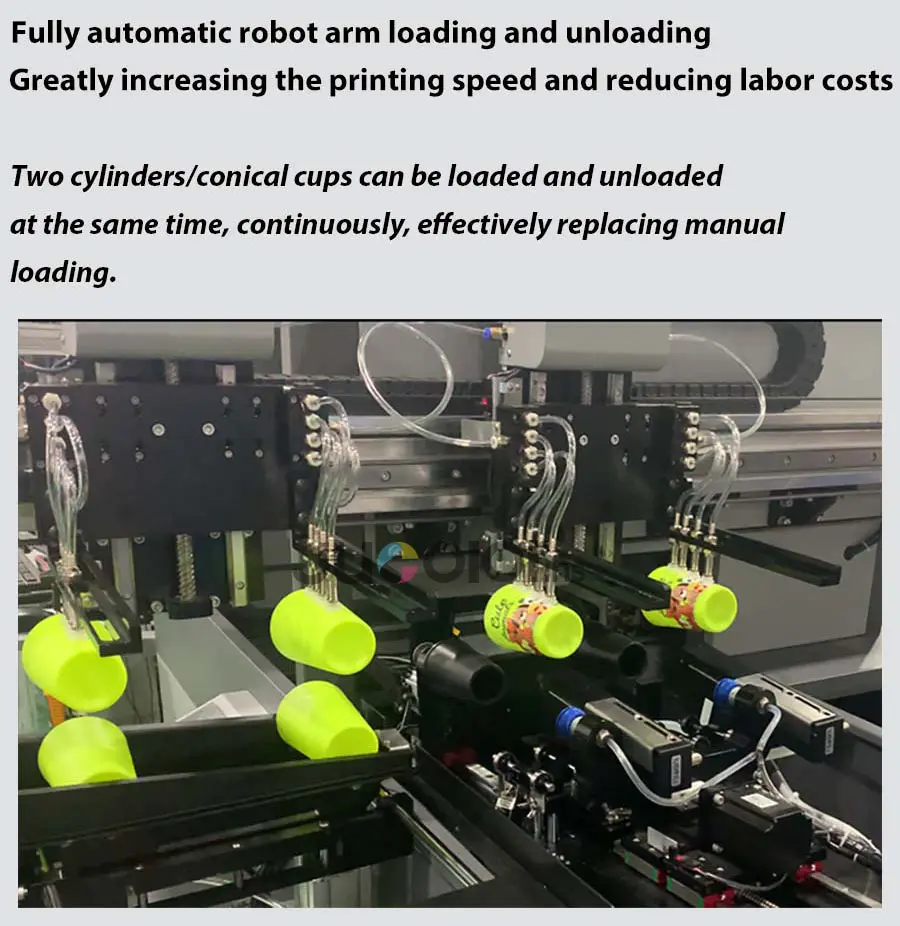 Jucolor 360 Degree Fast Speed Inkjet Cylinder Printer For Can Tumbler