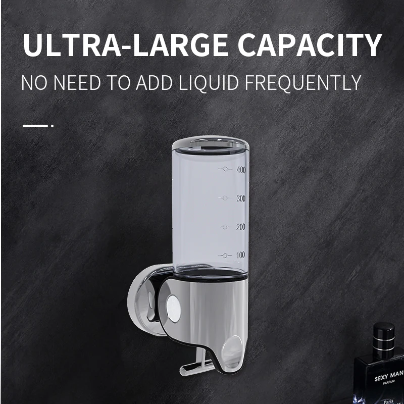 ABS Plastic Wall Mounted Liquid Soap Dispenser Hotel Shampoo Dispenser