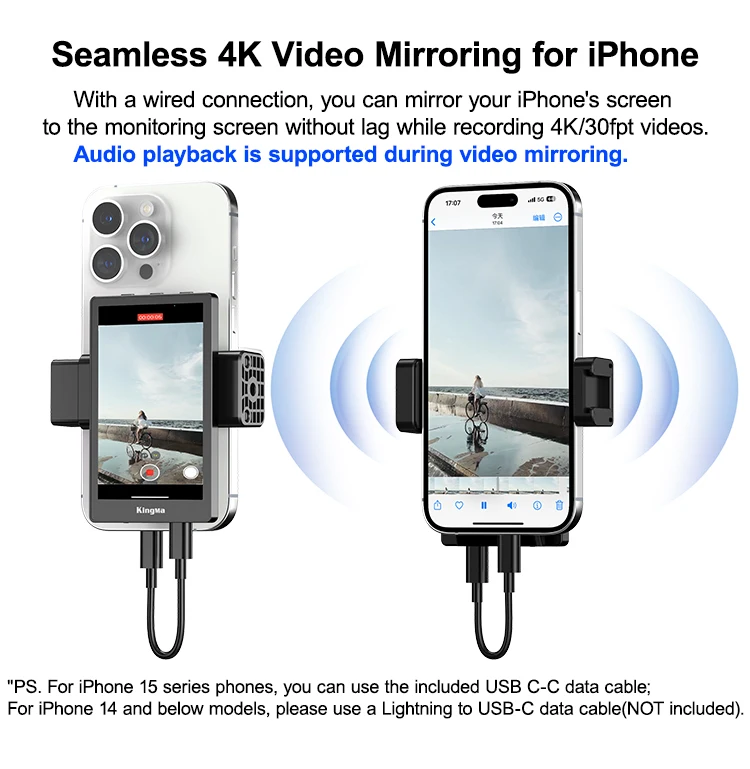 Kingma VL-PH01 Max Phone Vlog Selfie Monitor Screen Kit
