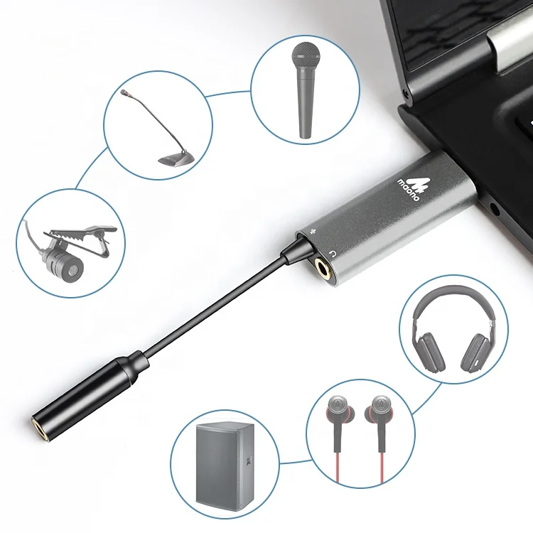 MAONO Professional Sound Card Audio Interface for Computer 192khz 24bit Sampling Rate USB Audio Interface Sound Card