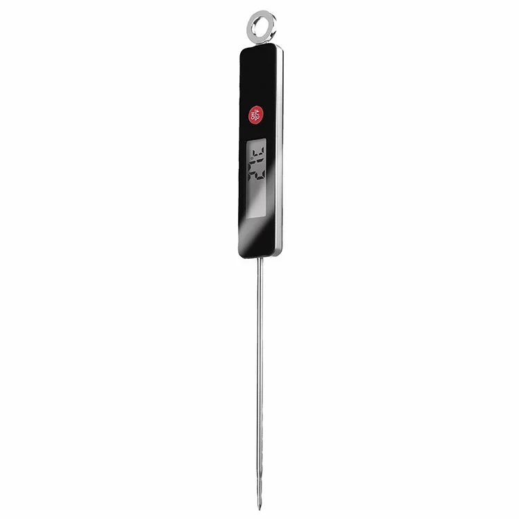 High Accuracy LCD Backlight Instant Read Display Digital Food Meat Thermometer With Foldable Stainless Steel Probe