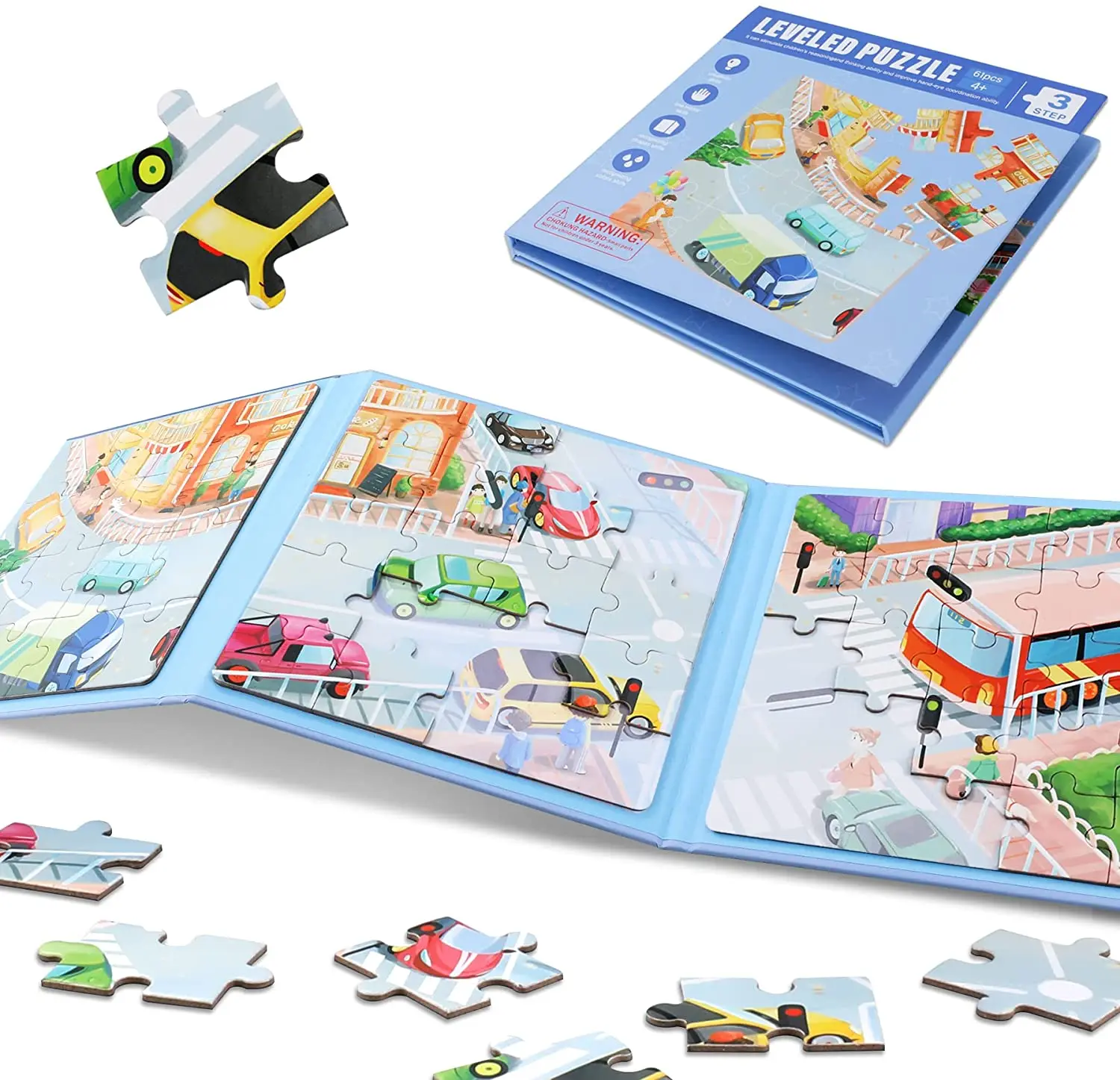 in Magnetic Puzzles Dinosaur Fun for Kids Ages 3-6