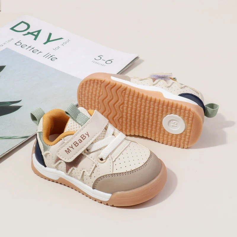 High Quality 2025 Spring Autumn Style Casual Kid Shoes Toddler Walking Shoe Boys and  Girls 1-3 Years supplier
