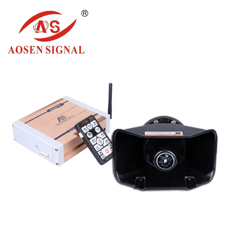 AS820 200W Wireless Electronic Horn Siren with MP3 Function