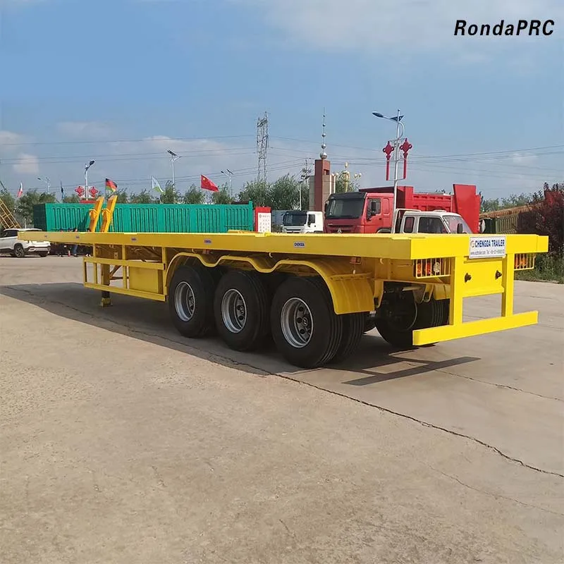 Доставка 40 футов 2 3 оси бортовые полуприцепы