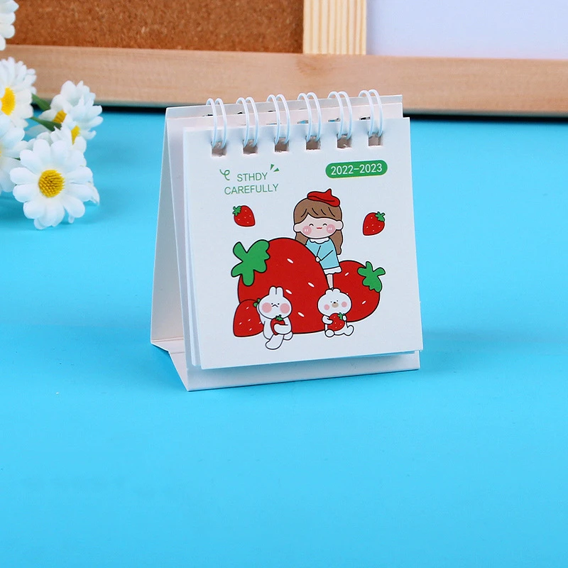 Wholesale Custom Calendar Cartoon Cute Small Mini Coil Hardcover Calendar Home Office Calendar details