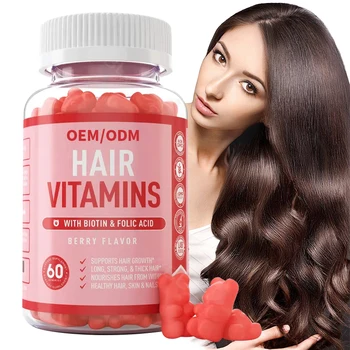 Factory Wholesale Health Care Supplement Multivitamin Bear Gummy For Faster Hair Growth Vitamin Supplement