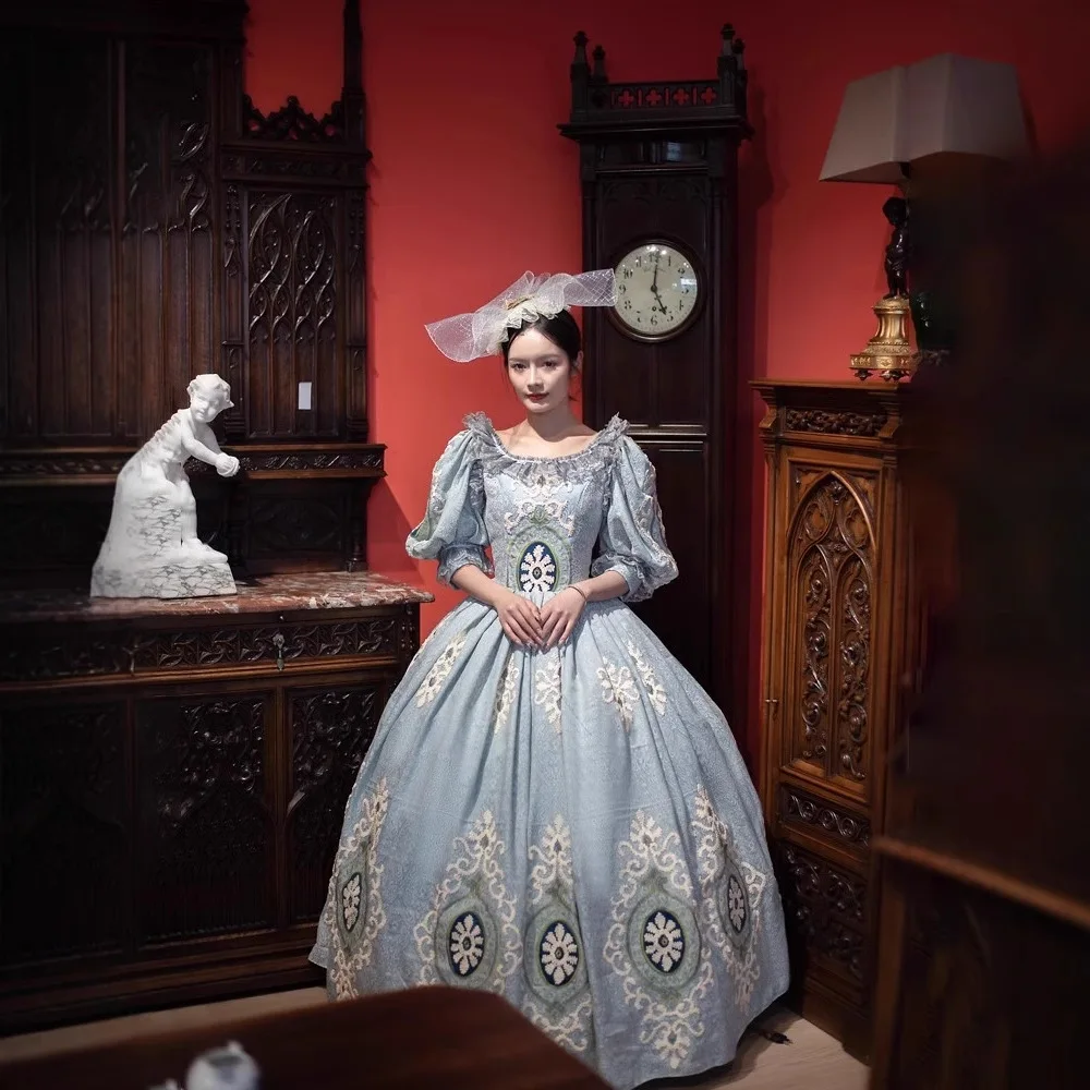 blue victorian dress costume Southern Girl Blue Victorian Dress 6 main image 0