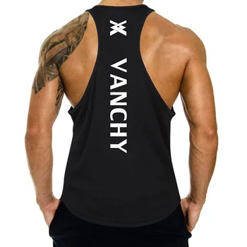 Custom logo sport wear fabric tank top bodybuilder tank top quick dry fitness workout tank tops for men