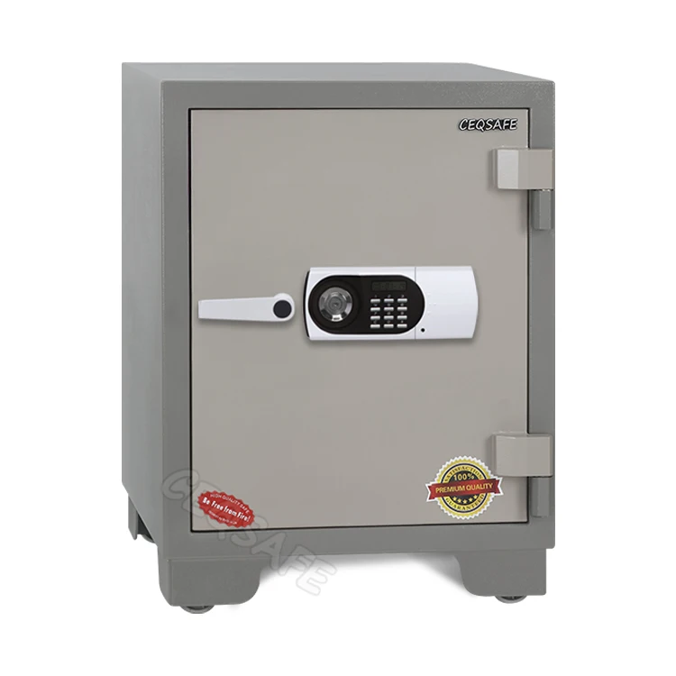 CEQSAFE Home Hotel Fire Resistant Double Key for Mini Big Cheap Anti-fire Proof Size Small Safety Deposit Fireproof Safe Box